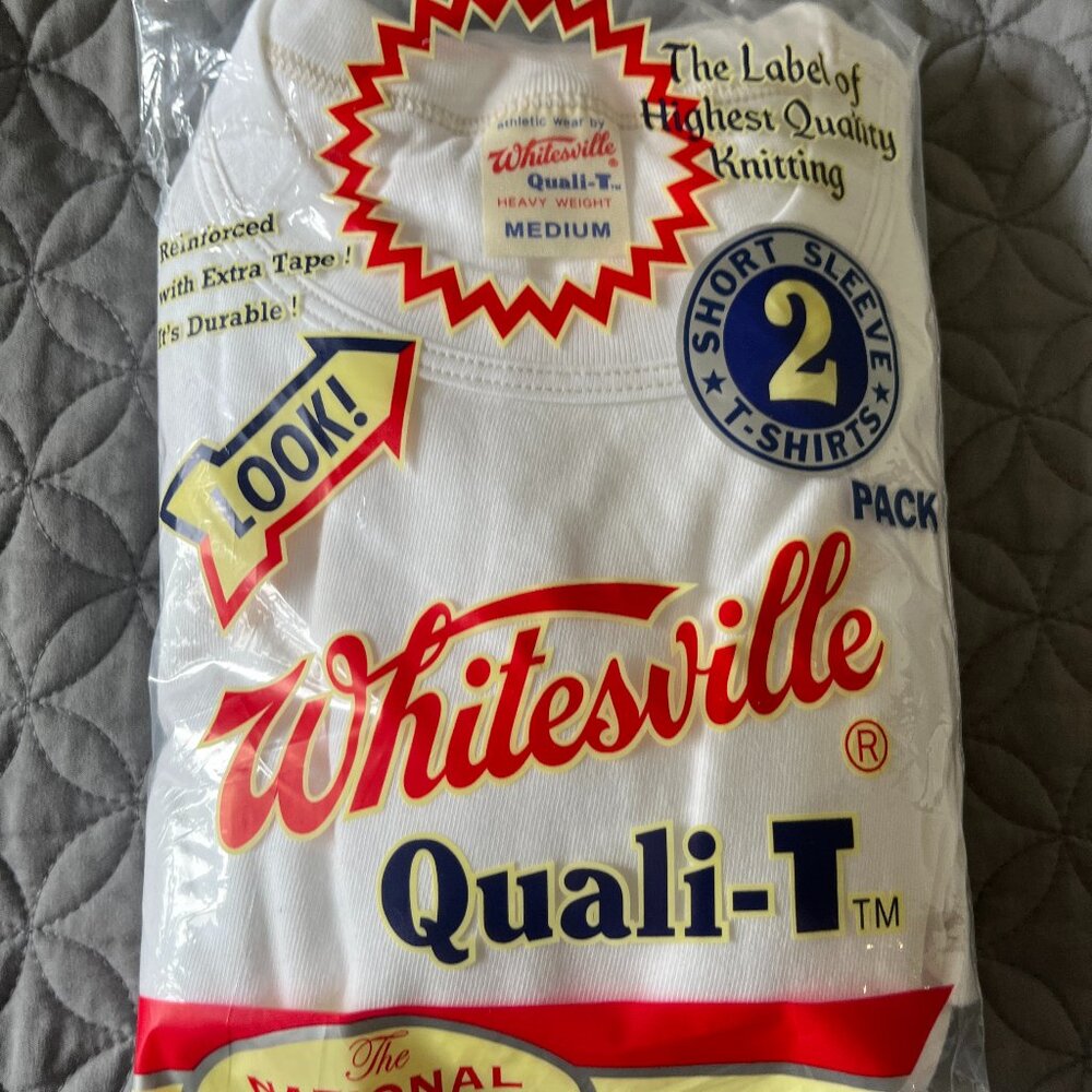 Whitesville T-SHIRT WV73544 2-PACK White Size M (JP Mens Size)